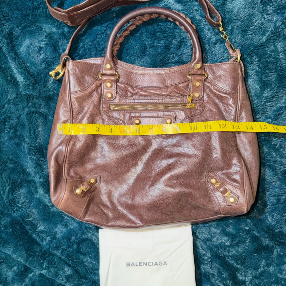 Balenciaga Rich Brown Leather Tote - Picture 1 of 6